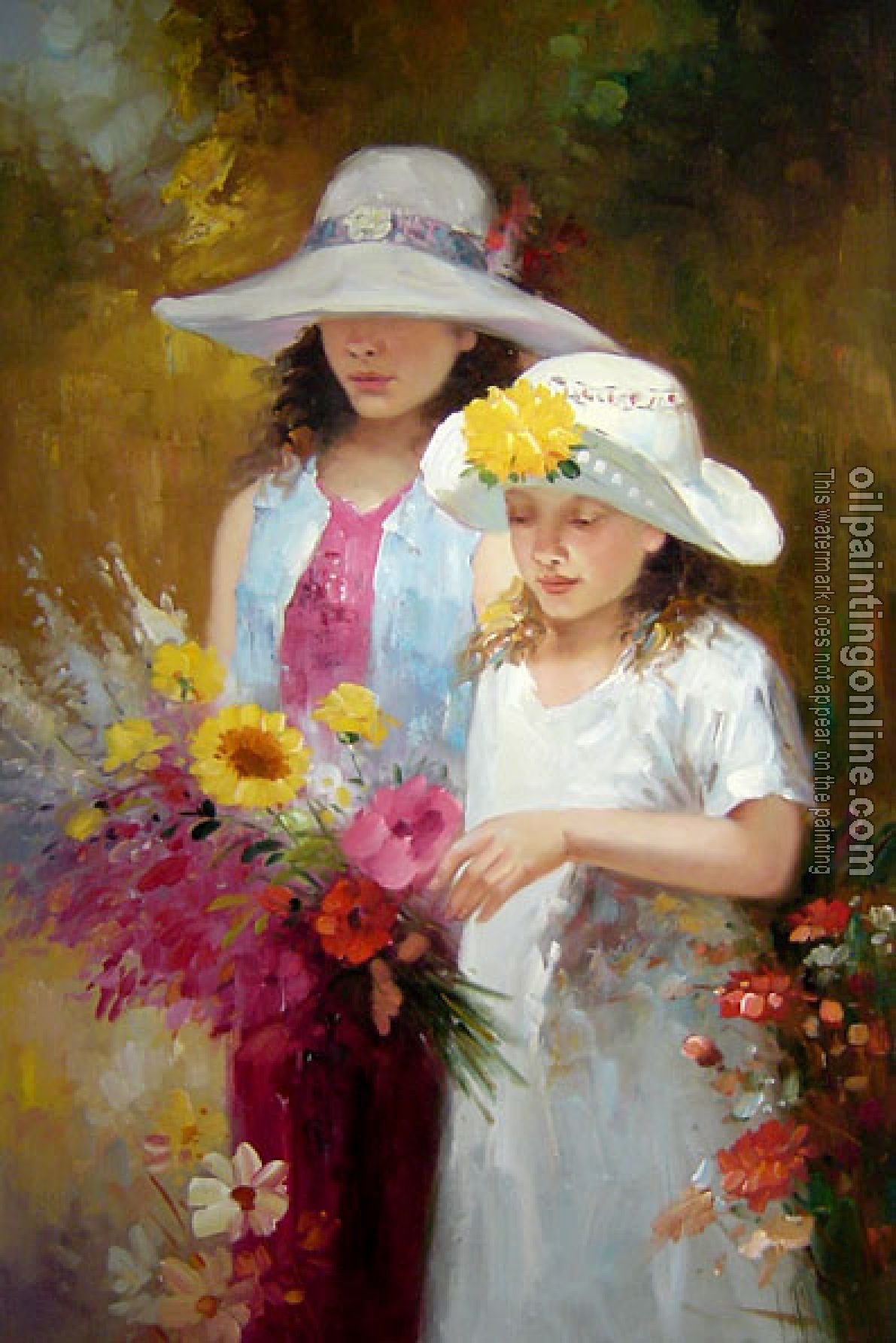 Pino Daeni - Impression oil painting.